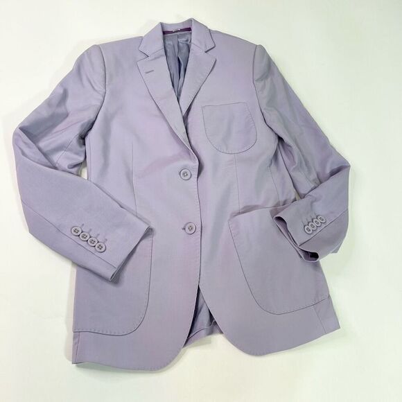 Officine Generale Paris 6 Blazer Jacket Womens Charlene 34 Lavander Purple Wool - Picture 1 of 13